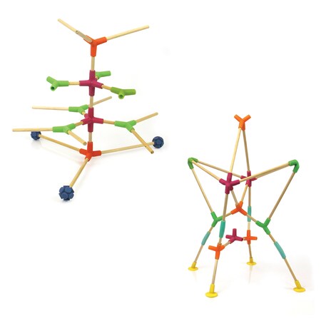 Fat Brain Toys Joinks™, Stick + Connector Building System, 76 Pieces FA101